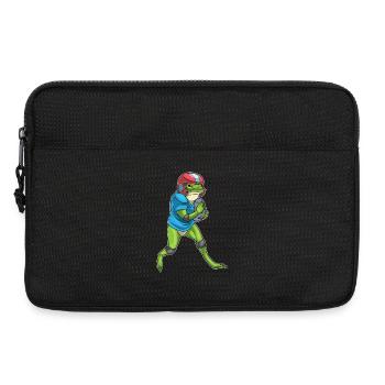 Football américain de Pâques Frog - Sacoche pour ordinateur portable 13 pouces - noir - Devant