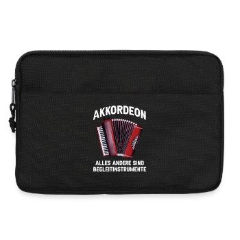 Akkordeon - Alles andere sind Begleitinstrumente - Laptoptasche 13" - Schwarz - Vorne