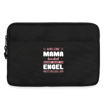 Beste Mama Engel Spruch Geschenk Muttertag Kinder - Laptoptasche 13" - Schwarz - Vorne