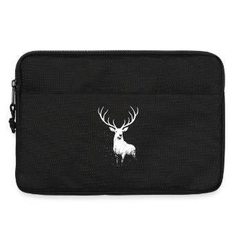 Cerf majestueux - Sacoche pour ordinateur portable 13 pouces - noir - Devant