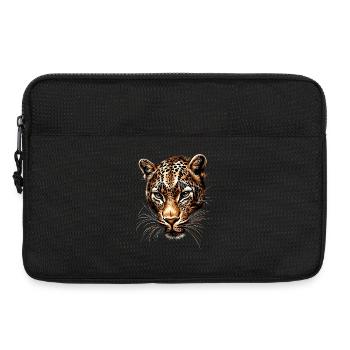 Panthère léopard Grand chat Chat Panthère léopard - Sacoche pour ordinateur portable 13 pouces - noir - Devant