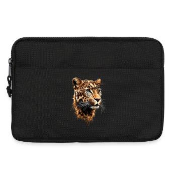 Panthère léopard Grand chat Chat Panthère léopard - Sacoche pour ordinateur portable 13 pouces - noir - Devant