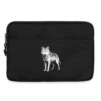 Wolf in voller Pracht - Laptoptasche 13" - Schwarz - Vorne