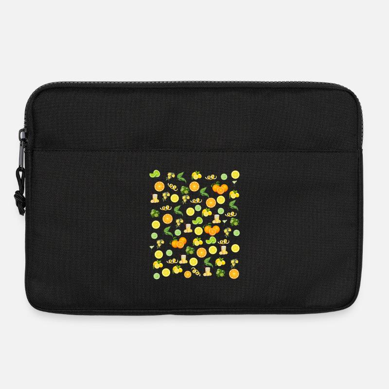 Lemon lime orange - Laptop bag 13" - black