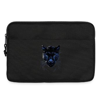 Panther Leopard Raubkatze Süße Großkatze Panter - Laptoptasche 13" - Schwarz - Vorne