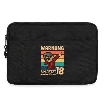 18. Geburtstag Dabbing Design Bin Jetzt 18 - Laptoptasche 13" - Schwarz - Vorne