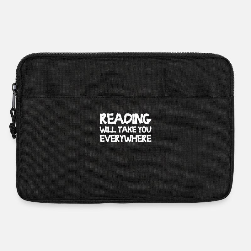 Reading Will Take You Everywhere - Laptoptasche 13" - Schwarz