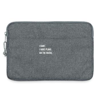 Funny saying rock climbing bouldering vintage logo - Laptop bag 13" - heather grey - Front
