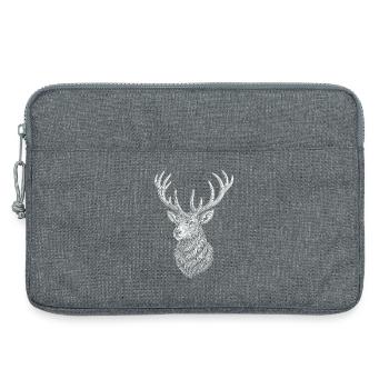 Deer - Laptop bag 13" - heather grey - Front