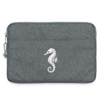 Sea horse - Laptop bag 13" - heather grey - Front