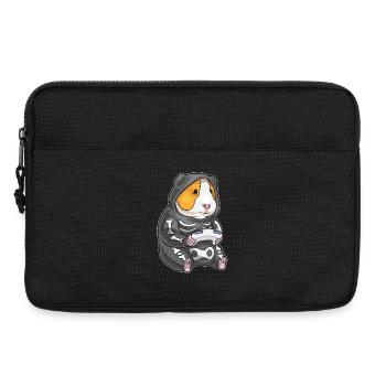 Cochon d’Inde Halloween Gamer - Sacoche pour ordinateur portable 13 pouces - noir - Devant