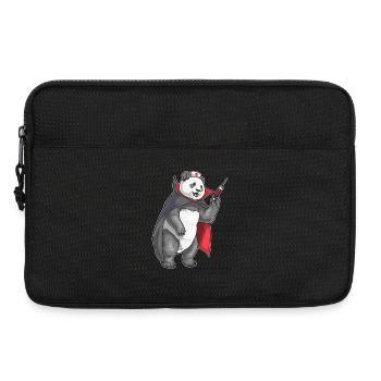 Infirmière panda d’Halloween - Sacoche pour ordinateur portable 13 pouces - noir - Devant