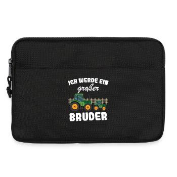 Nachwuchs Verkünden | Ich Werde Großer Bruder 2027 - Laptoptasche 13" - Schwarz - Vorne