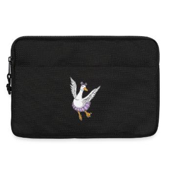Duck Ballerina Ballet Dance - Laptop bag 13" - black - Front