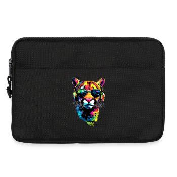 Panther Leopard Raubkatze Süße Großkatze Katzen - Laptoptasche 13" - Schwarz - Vorne