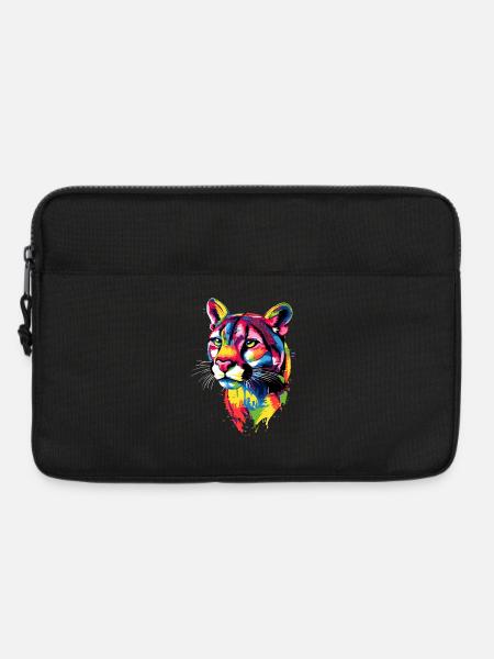 Panther Leopard Raubkatze Süße Großkatze Katzen - Laptoptasche 13" - Schwarz