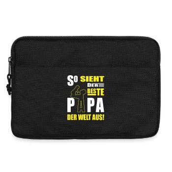 Bester Papa Der Welt Geschenke Vater Weihnacht Aus - Laptoptasche 13" - Schwarz - Vorne