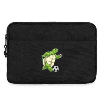 Turtle Soccer Player Soccer - Laptop bag 13" - black - Front