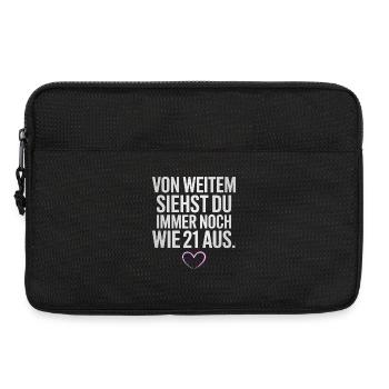 From afar you look like 21 from birthday party - Laptop bag 13" - black - Front