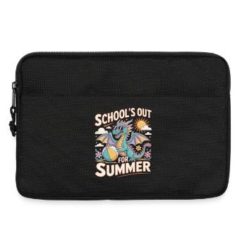 SCHOOL'S OUT FOR SUMMER Funny retro design - Laptop bag 13" - black - Front