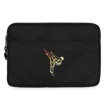 Karate Junge Vintage Look - Laptoptasche 13" - Schwarz - Vorne