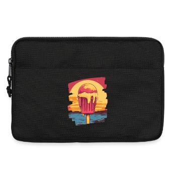 cream and cream scoop summer sunset - Laptop bag 13" - black - Front