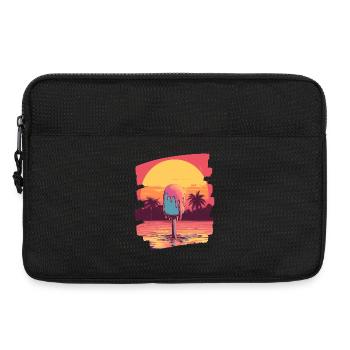 cream and cream scoop summer sunset - Laptop bag 13" - black - Front