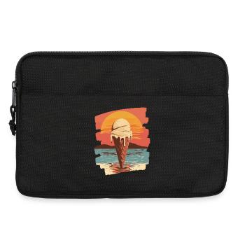 cream and cream scoop summer sunset - Laptop bag 13" - black - Front