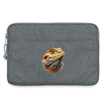 Dragon barbu lézard Dragon barbu Dragons barbus mignons - Sacoche pour ordinateur portable 13 pouces - gris chiné - Devant