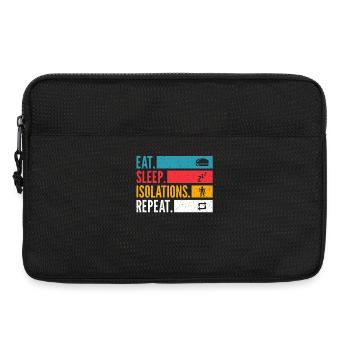Eat Sleep Isolations Repeat Tanz Shirt - Laptoptasche 13" - Schwarz - Vorne