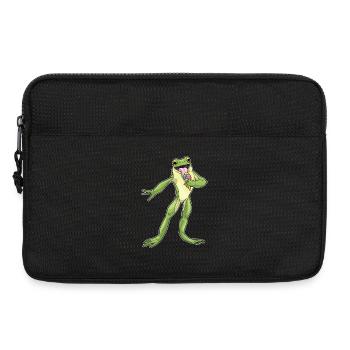 Frosch Waffeleis - Laptoptasche 13" - Schwarz - Vorne
