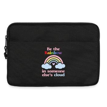 Mois de la fierté LGBTQ - Soyez l’arc-en-ciel - Sacoche pour ordinateur portable 13 pouces - noir - Devant