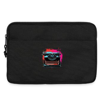 Machine à écrire Retrowave - Sacoche pour ordinateur portable 13 pouces - noir - Devant