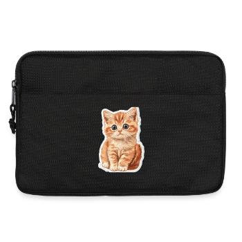 Süsse Katze Kätzchen - Laptoptasche 13" - Schwarz - Vorne