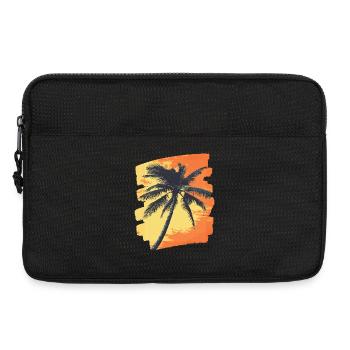 Palm Tree Sunset Summer - Laptop bag 13" - black - Front