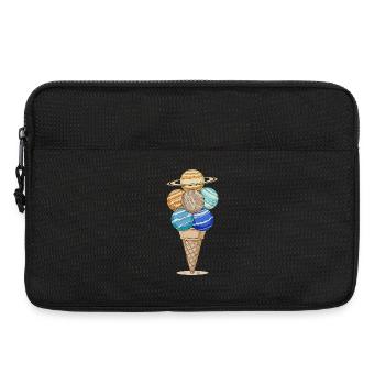 Planet Cream Cone in Anime Style - Laptop bag 13" - black - Front
