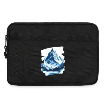 Berge Klettern Kletterer Wandern - Laptoptasche 13" - Schwarz - Vorne