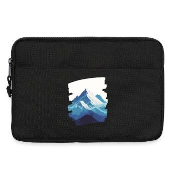 Berge Klettern Kletterer Wandern - Laptoptasche 13" - Schwarz - Vorne