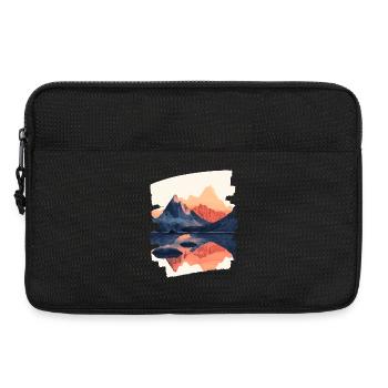 Berge Klettern Kletterer Wandern - Laptoptasche 13" - Schwarz - Vorne