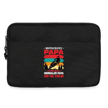 Motocrossfahrer Geschenke Motocross Biker Sprüche - Laptoptasche 13" - Schwarz - Vorne