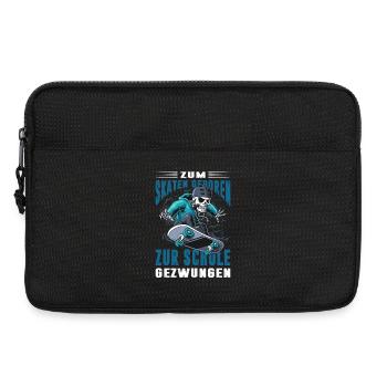 Skateboard Geschenke Skateboardfahrer Outfits - Laptoptasche 13" - Schwarz - Vorne