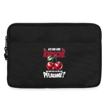 Kirsche Geschenk Pflaume Spruch Lustig Frauen - Laptoptasche 13" - Schwarz - Vorne