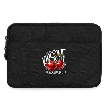 Kirsche Geschenk Pflaume Spruch Lustig Frauen - Laptoptasche 13" - Schwarz - Vorne