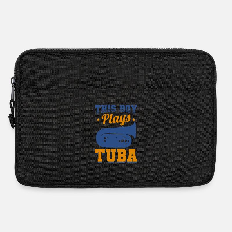 Dieser Junge spielt Tuba - Laptoptasche 13" - Schwarz