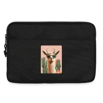 Lama drôle Alpaga Lama Lama Animal Cadeau - Sacoche pour ordinateur portable 13 pouces - noir - Devant
