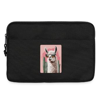 Lama drôle Alpaga Lama Lama Animal Cadeau - Sacoche pour ordinateur portable 13 pouces - noir - Devant