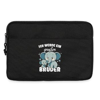 Nachwuchs Verkünden | Ich Werde Großer Bruder 2027 - Laptoptasche 13" - Schwarz - Vorne