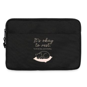It's okay to rest – self-care & rest - Laptop bag 13" - black - Front