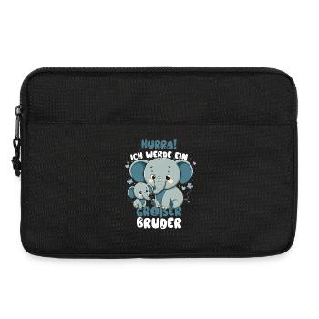 Nachwuchs Verkünden | Ich Werde Großer Bruder 2027 - Laptoptasche 13" - Schwarz - Vorne