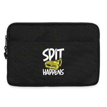 Spit happens tuba instrument - Laptoptasche 13" - Schwarz - Vorne